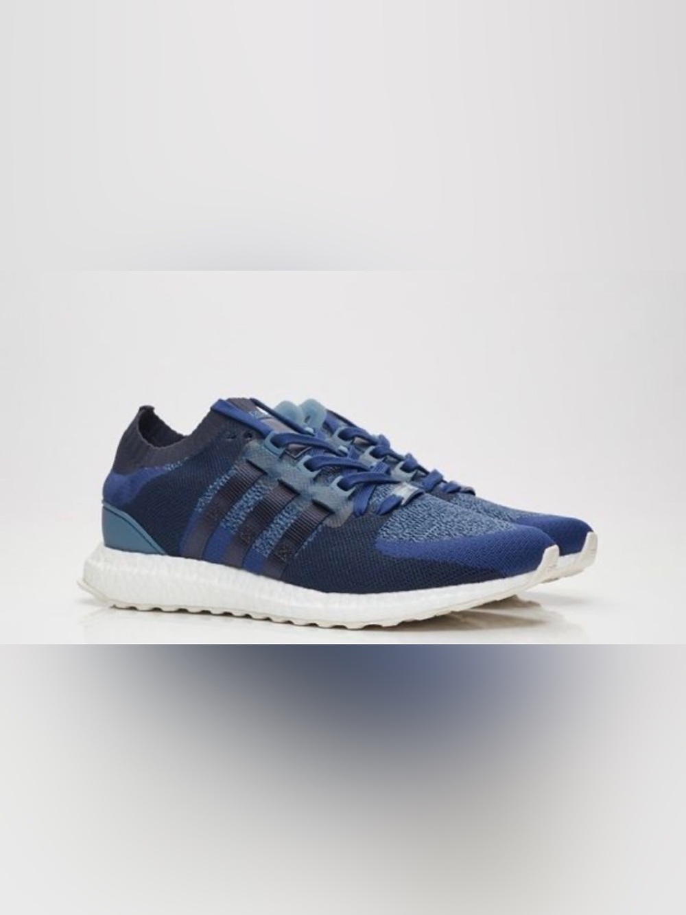 adidas Men's Dark Blue Knit Running Sneakers
